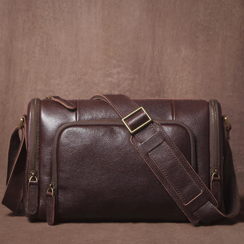 Quality Genuine Leather Shoulder Bag Men's Crossbody Bag
