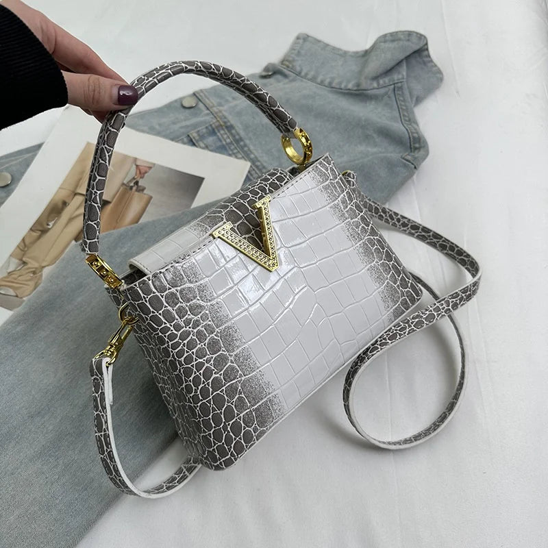 PU Pattern Leather Women Handbags Luxury Fashion Small Shoulder Messenger Bag