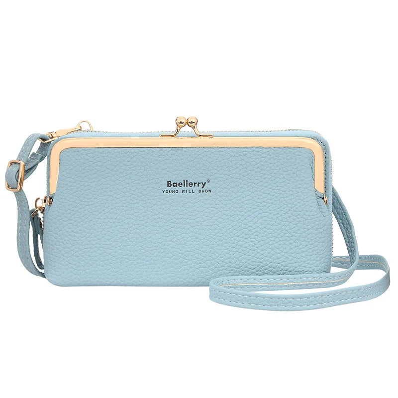 Multifunctional Crossbody Wallet Horizontal Zipper Organizer
