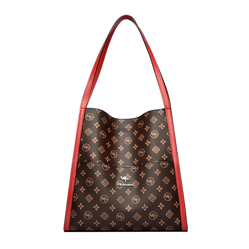 Genuine Brand High Quality Leather Casual Tote Luxury Handbag Top-handle Bag