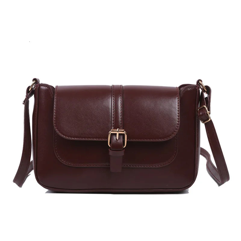 Vintage Shoulder Crossbody Bags PU Leather Trendy Fashion Handbags Retro Bag