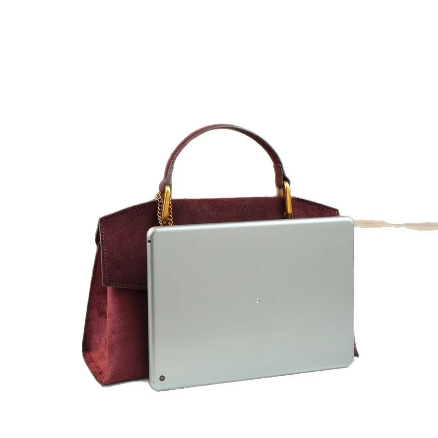Lychee Pattern Handbag Twist Lock Bag Fashion Messenger Bag