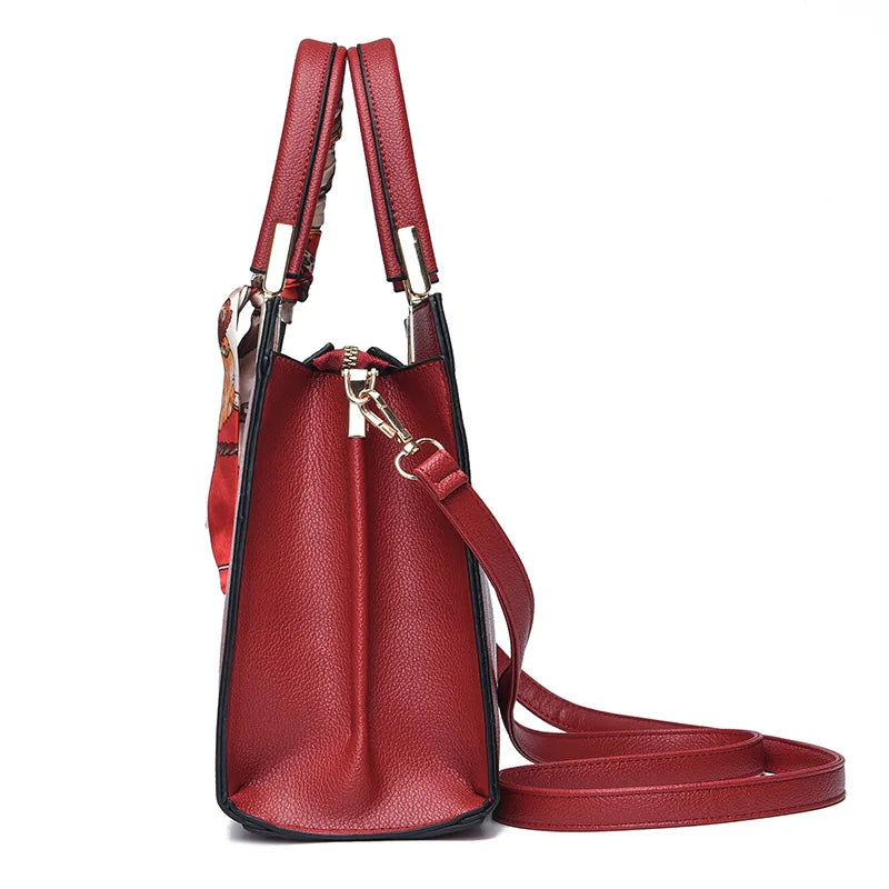Vintage Pu Leather Purses Handbags Casual Shoulder Bag Large Capacity Design