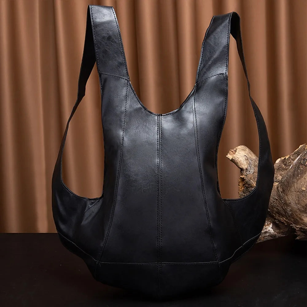 Soft Leather Beetle Bag Backpack Large Capacity Multifunctional Waterproof Trendy Bag
