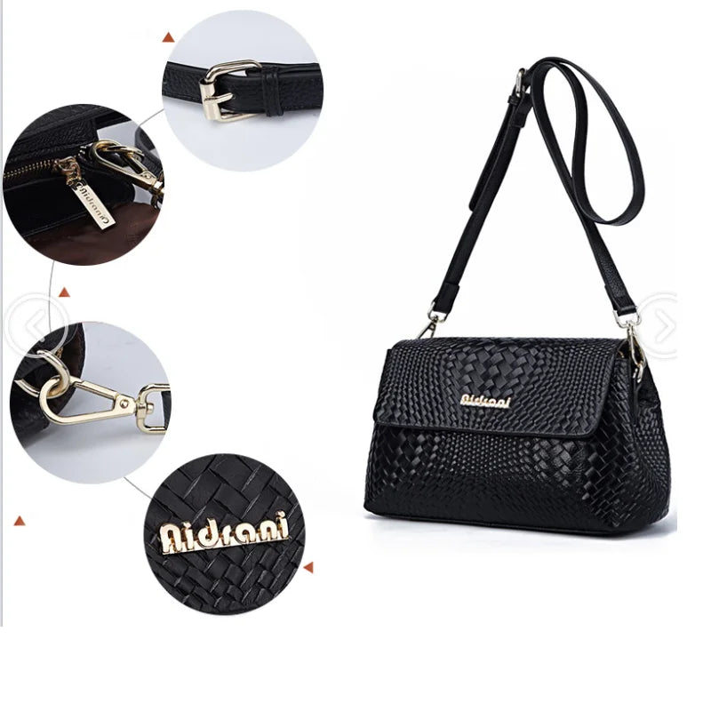 Fashion Cowhide Versatile Genuine Leather Shoulder Bag