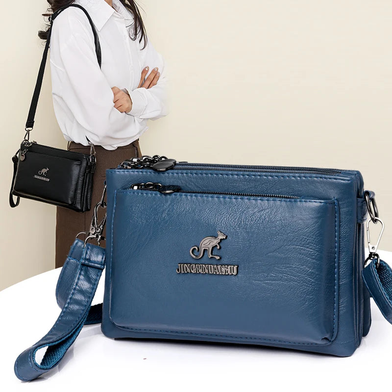 Quality Women Leather Top Handle Shoulder Tote Luxury Design