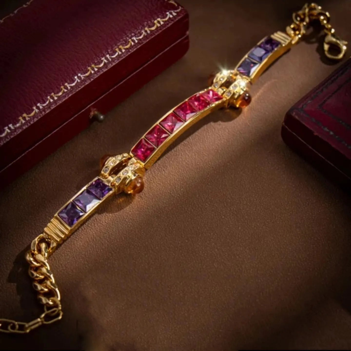 Exquisite Colorful Cubic Zirconia Luxury Bracelet