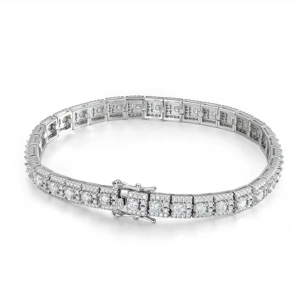 Moissanite Tennis Bracelet GRA Certified Stackable Fine Jewelry