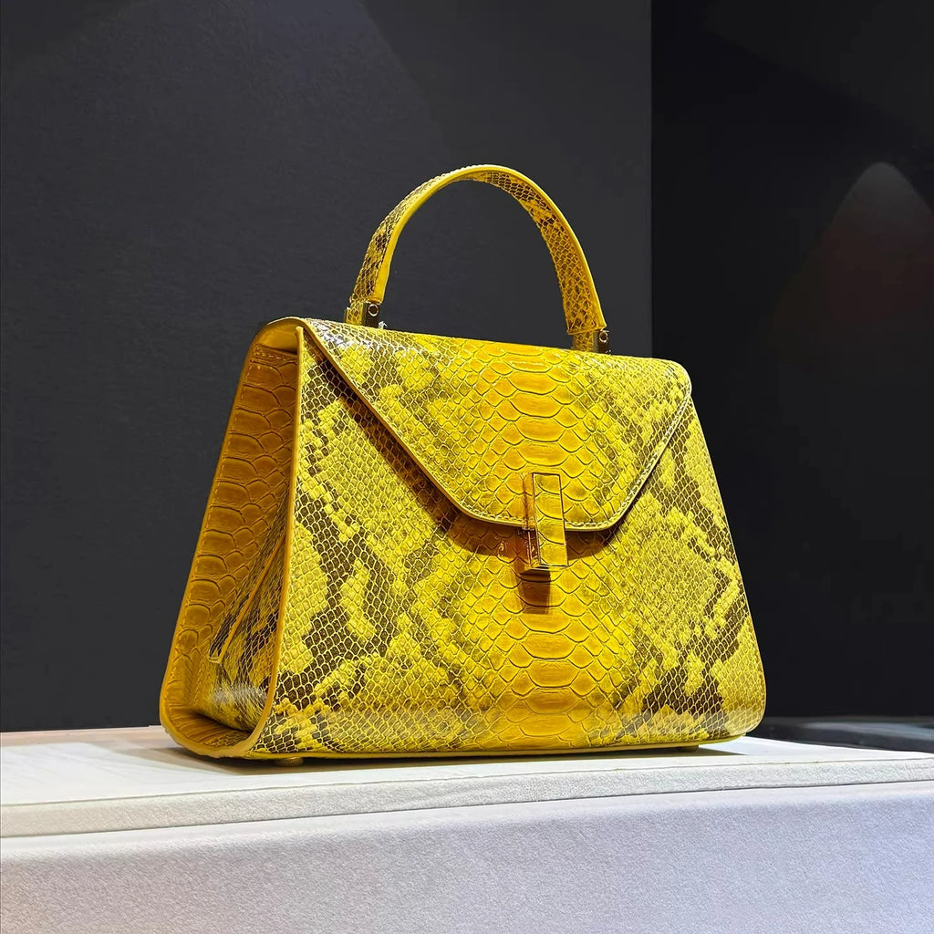 Luxury Design High Quality Handbag Fashion Snake Print Bag