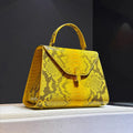 Luxury Design High Quality Handbag Fashion Snake Print Bag