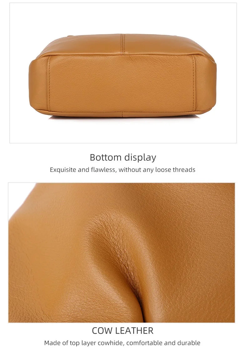 Genuine Leather Shoulder Bag Crossbody Soft Bag