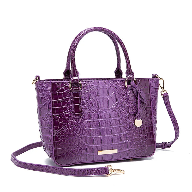 Crocodile Pattern Crossbody Bag Fashion Design Luxury Bag