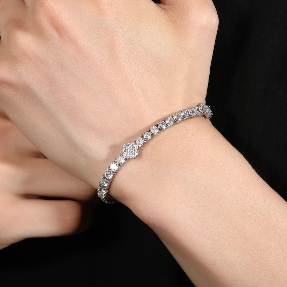 Tennis Bracelet Iced Out Cubic Zirconia Bangle Fashion Luxury Jewelry