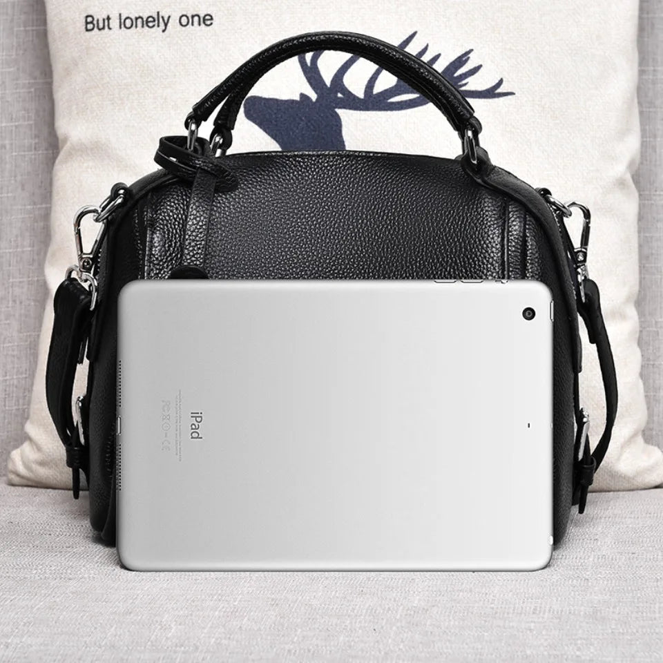 100% Genuine Cowhide Tote Soft Leather Fashion Messenger Bag