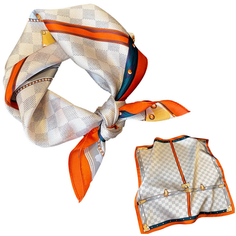 Women 100% Mulberry Real Silk Scarf 53cm