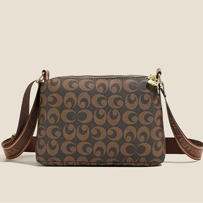 Women's handbag trendy fashion retro letter print top-handle and shoulder bag