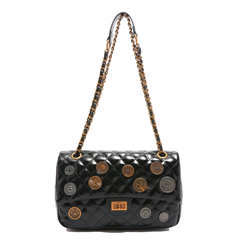 Stylish Leather Crossbody Bag for Women Ladies Luxury Brand Design Handbag
