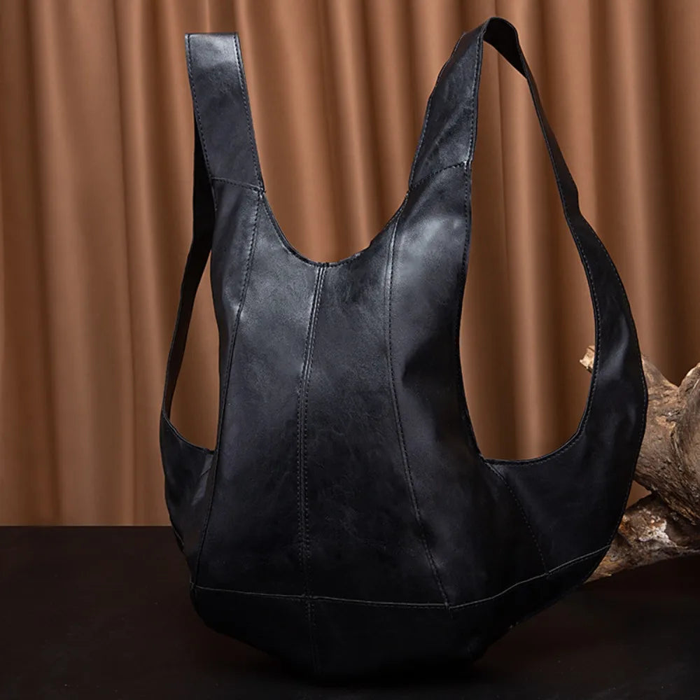 Soft Leather Beetle Bag Backpack Large Capacity Multifunctional Waterproof Trendy Bag