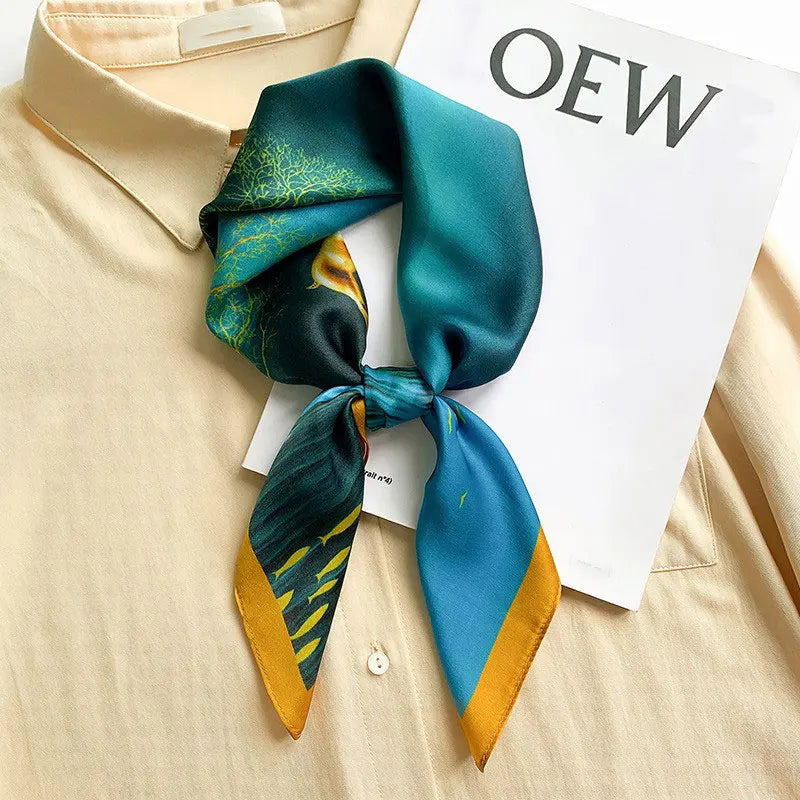 100% Silk Scarf Elegant Luxury High Quality Fashion
