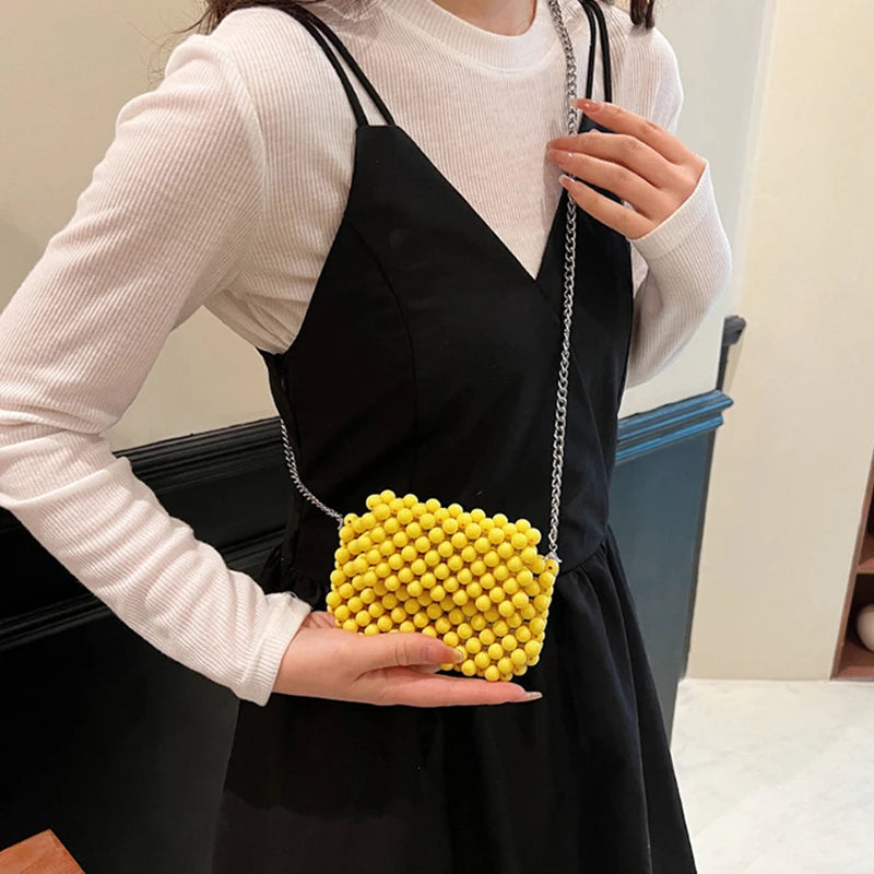 Acrylic Handwoven Beaded Mini Women's Bag Fashion