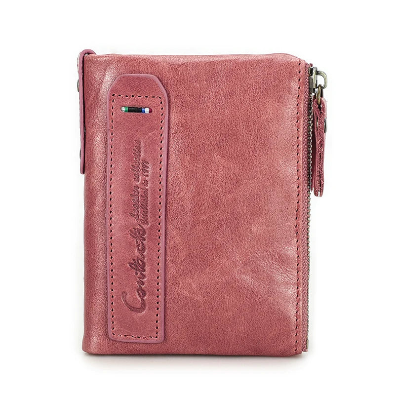 Genuine Leather Fashion Purses Bifold Purses Credit Card Holder Wallets