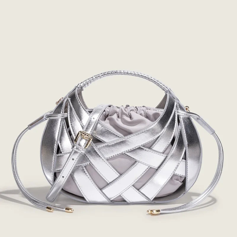 Hollow Woven Nest Bag Unique Premium Textured Shoulder Bag