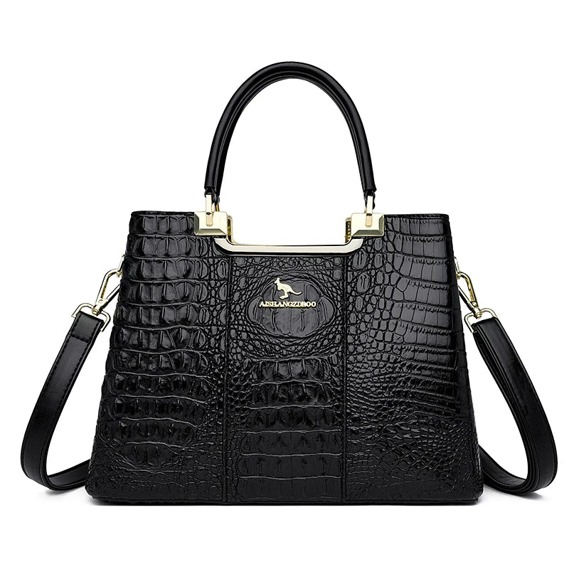 Luxury Design High Quality PU Leather Crossbody Tote Bag