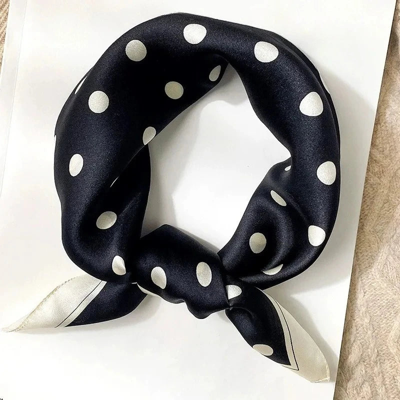 100% Real Silk Scarf Geometric Retro Fashion Scarves