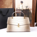 Crocodile Pattern Large Capacity Handbag Vintage Shoulder Bag