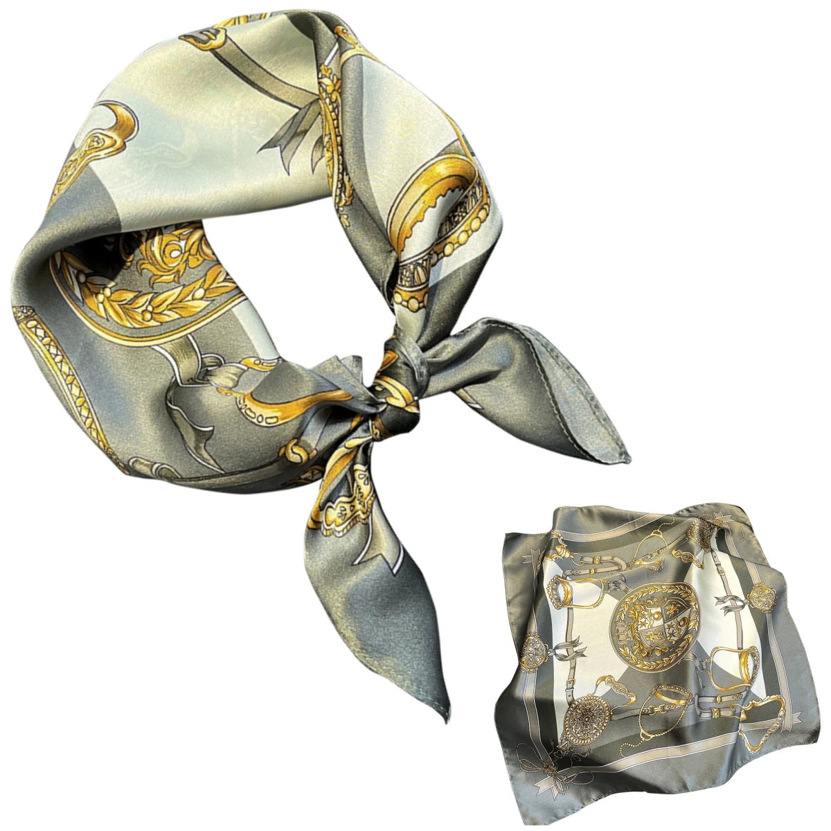 Women 100% Mulberry Real Silk Scarf 53cm