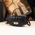 Women's high-end leather handbag fashionably trendy purse