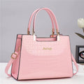 Luxury Patent Leather Handbags High-end Crocodile Pattern