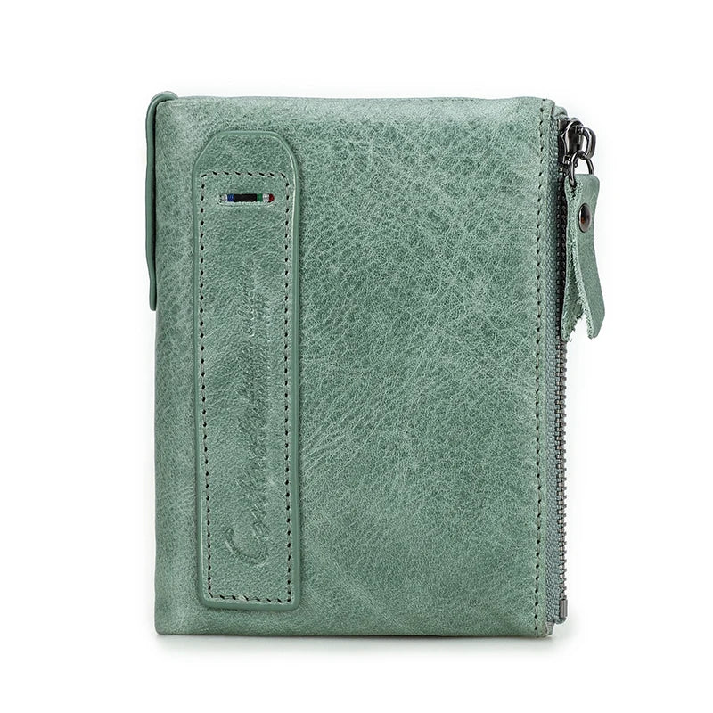 Genuine Leather Fashion Purses Bifold Purses Credit Card Holder Wallets