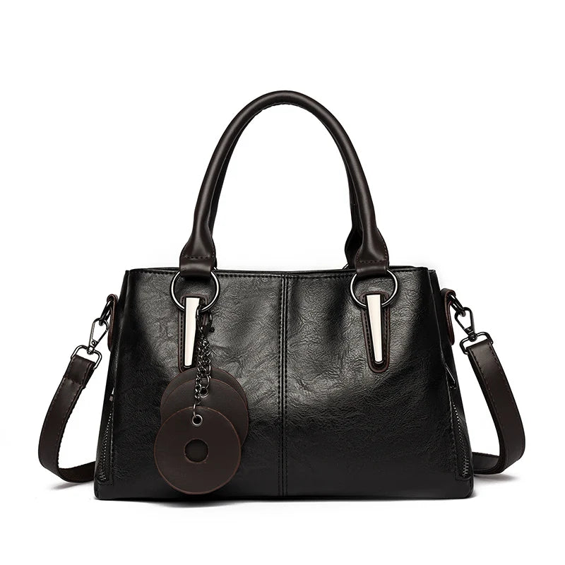 High-quality Soft Leather Luxury Handbag High-capacity Crossbody