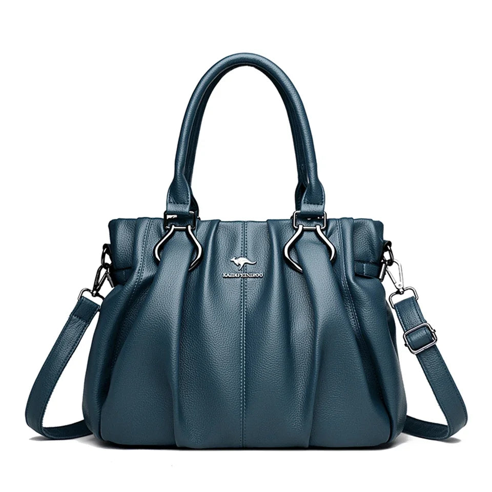 Genuine Casual Tote Bag Luxury Handbags Designer Purse High Quality Soft Leather