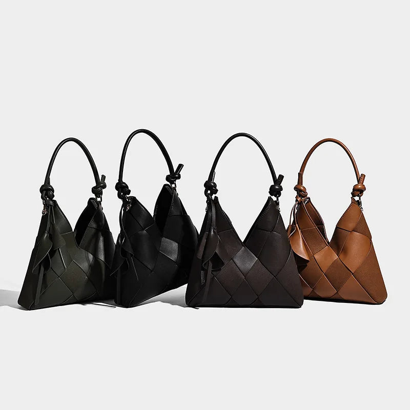 Luxury Women's Hand Woven Crossbody Bag Retro High-End Fashion