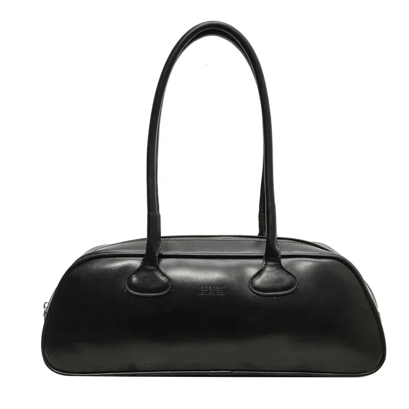 High-quality Zipper PU Women's Bag Retro Light Luxury Bag