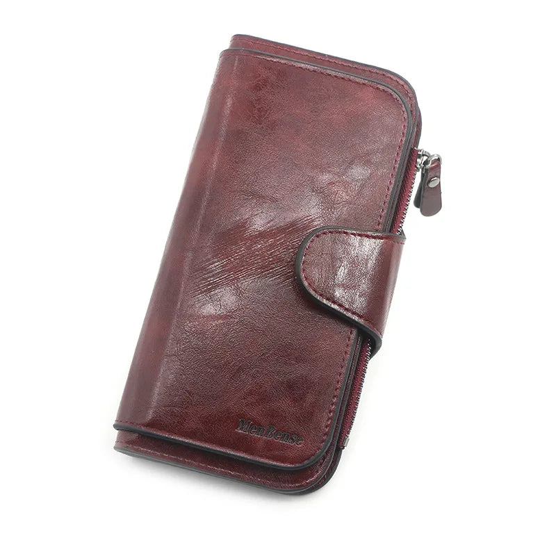 Fashion Wallet Woman Long Clutch PU Leather Large Capacity Card Holder Purse