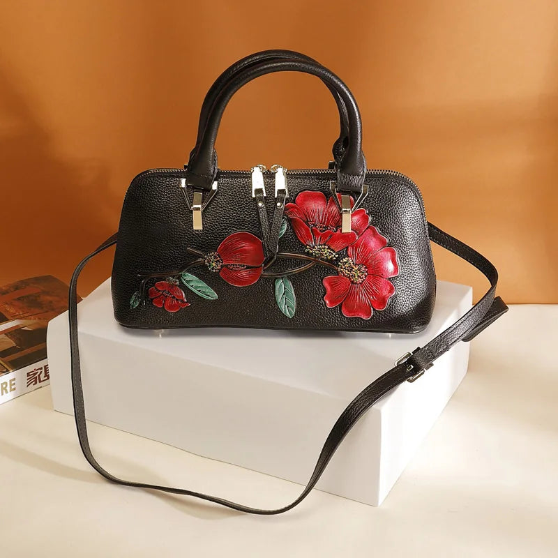 Genuine Leather Bag for Women Fashionable Small Handbag