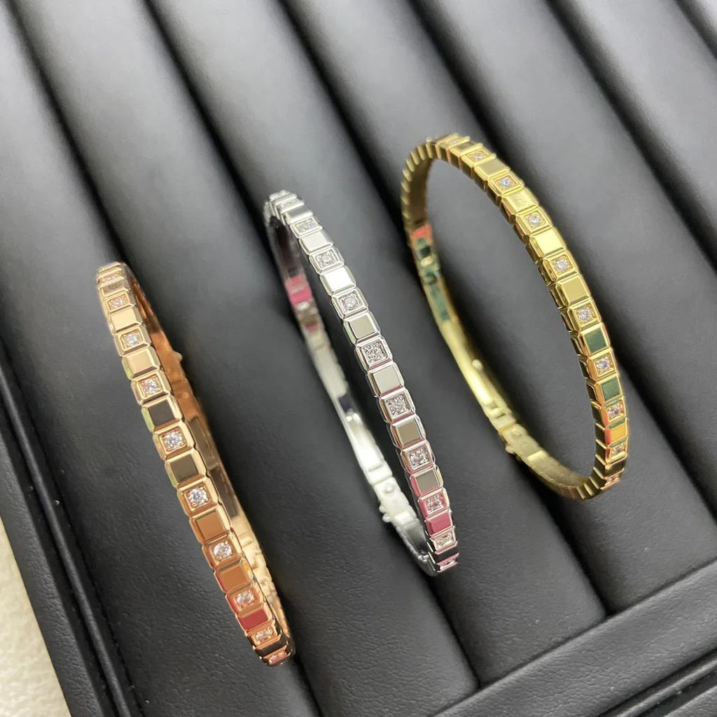 High Quality Pave AAA Zircon Bangle Bracelet Jewelry