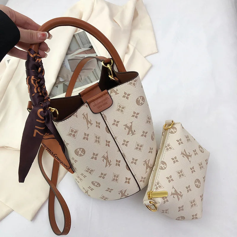 Classic Luxury Shoulder Bag Fashionable Print Retro Crossbody Bag