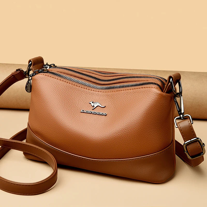 High-quality Leather Handbags Luxury Design Shoulder Crossbody Bag Soft Sac