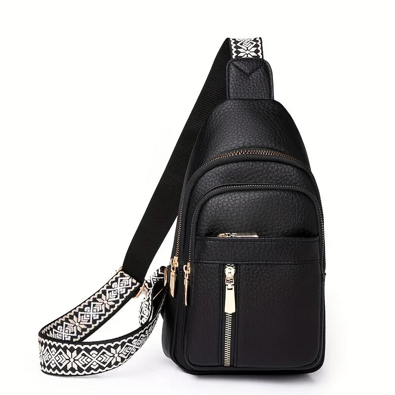 Fashion Women's Bag Leather Casual Chest Bag Versatile Shoulder Bag For Women