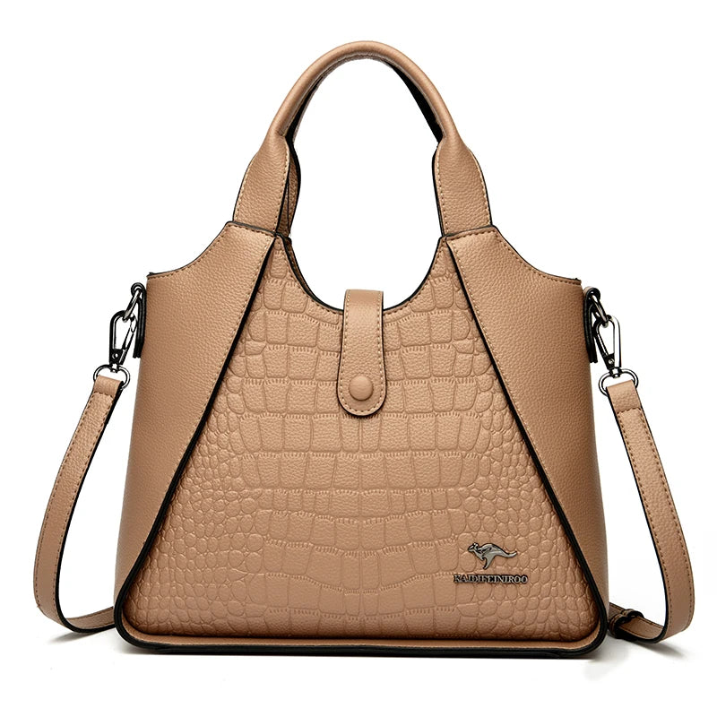 Fashion Trend Women's Handbag High Quality Soft Leather Shoulder Tote Bags