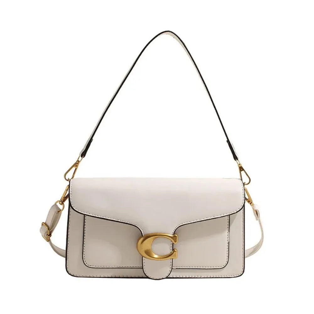 Premium Texture Versatile Multi-Compartment Shoulder Bag