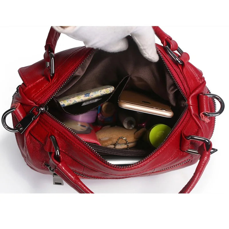 Natural Leather Handbags High Quality Shoulder Crossbody Bag