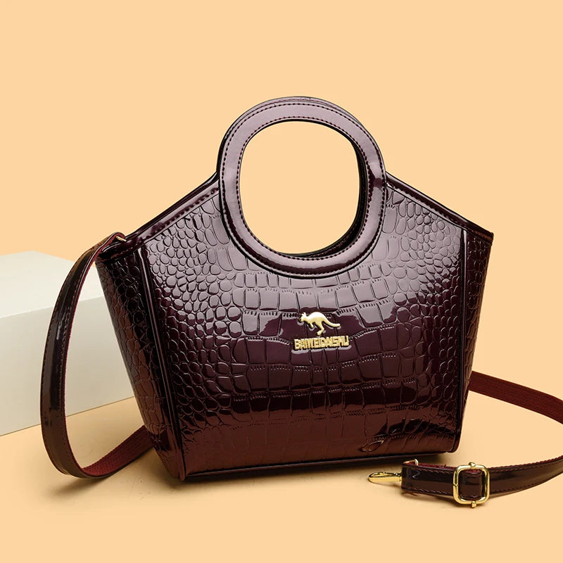 Luxury Designer Purse Handbag Patent Leather Crossbody
