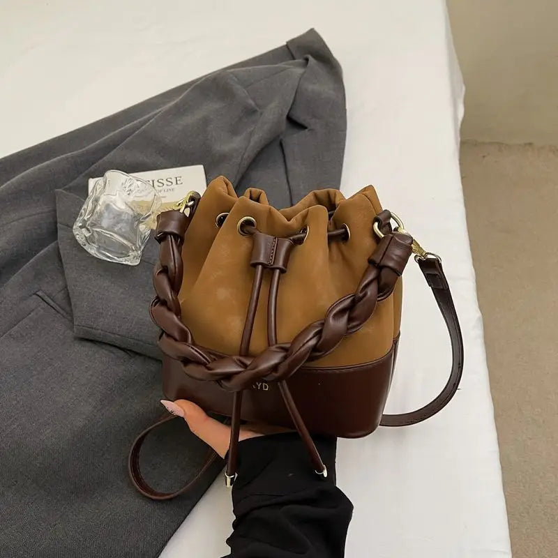 Popular Fashion High-end Stylish Single-shoulder Crossbody Bags Niche Bucket Bags