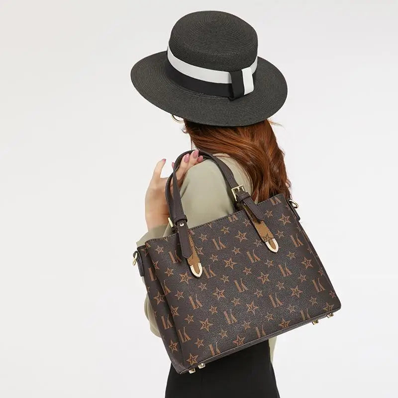 Classic Luxury Tote Elegant Vintage Leather Shoulder Bag