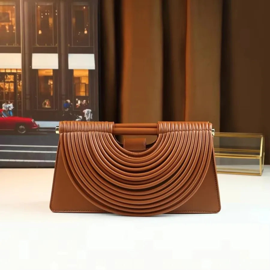 Hand-woven Fashion Handbag Clutch Bag Niche Design High-end Single-shoulder Bag